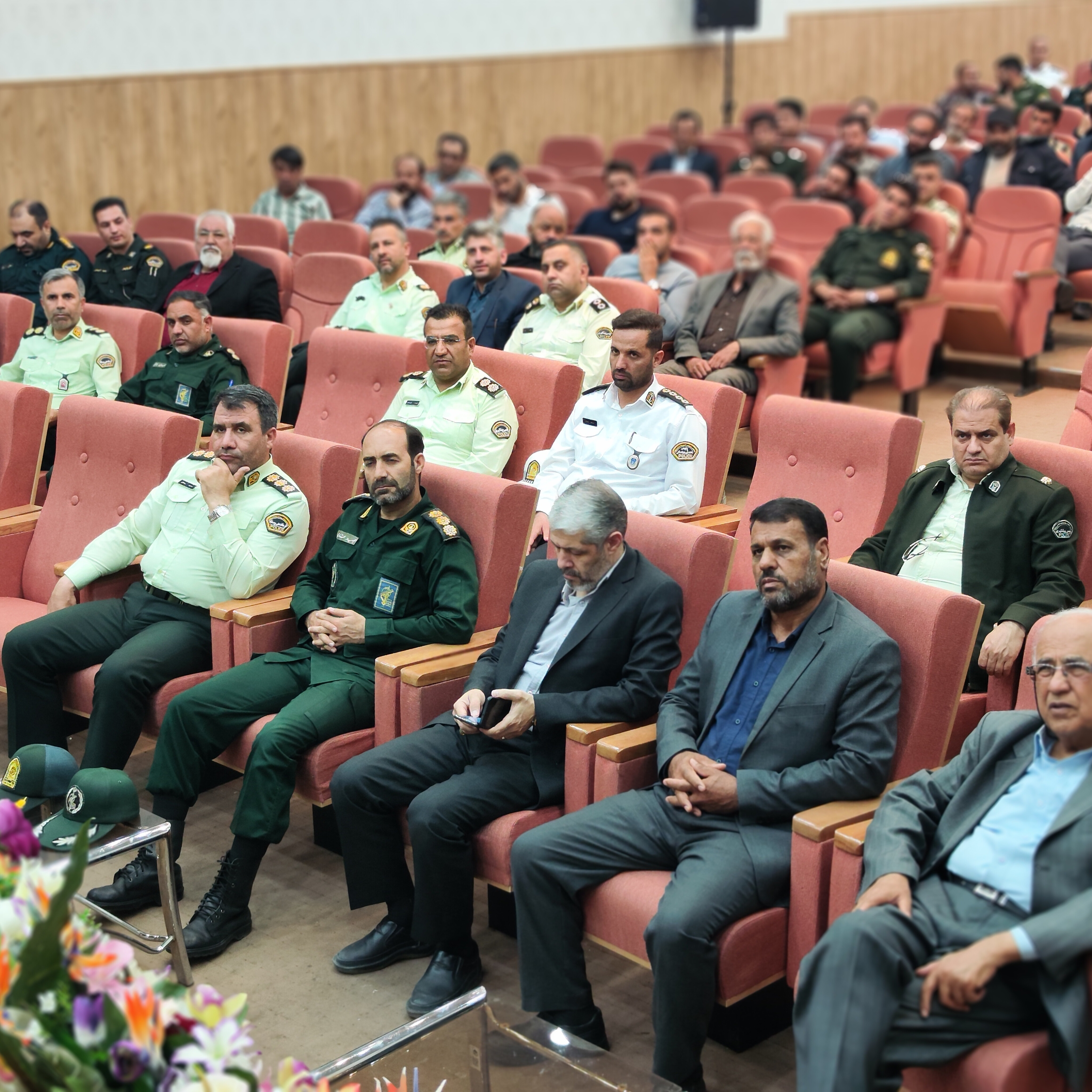 مراسم تکریم و معارفه ریاست کلانتری ۲۲ شهر بهارستان
