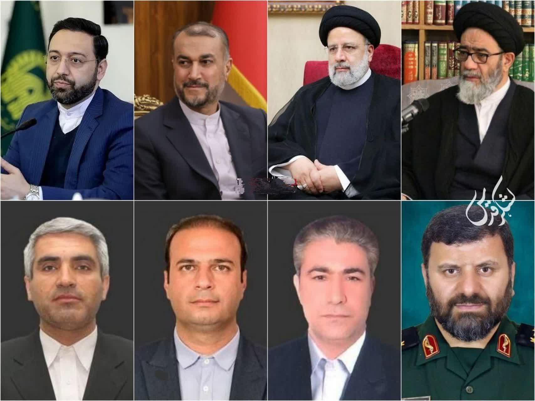  شهدای سقوط هلیکوپتر رئیس جمهور عزیز ایران 